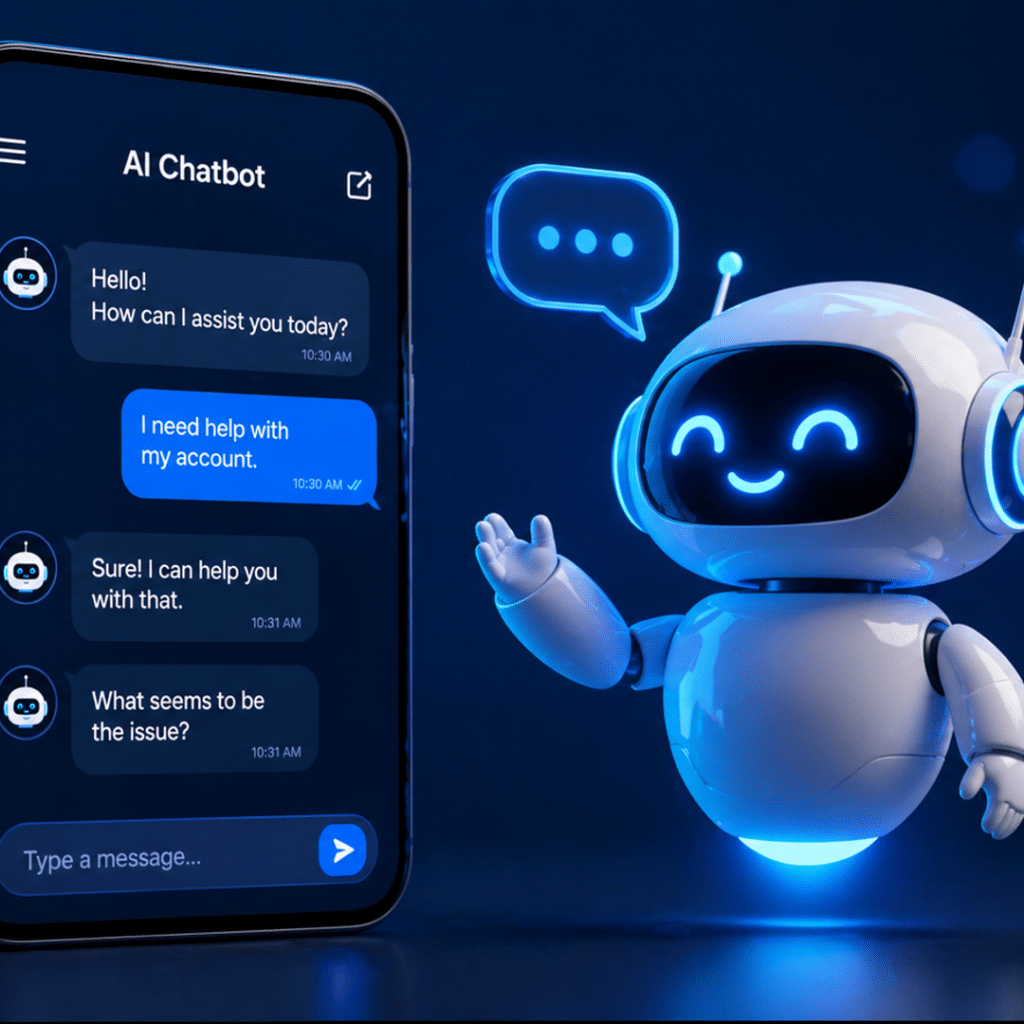 AI chatbot interface for automated customer support